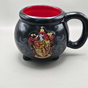 Harry Potter Cauldron Mug Gryffindor Crest Design Ceramic Coffee Cup